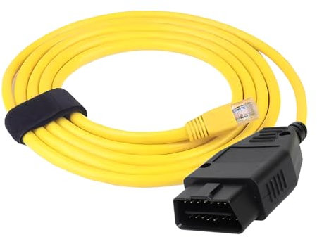 LEIBOCHAO OBD OBDII Rj45 ENET Cavo Ethernet per Codifica Interfaccia 2M Compatibile G F Series, OBD Ethernet, OBD2 Auto Diagnostica, Cavo Ethernet OBDII Serie F Cavo Schermato