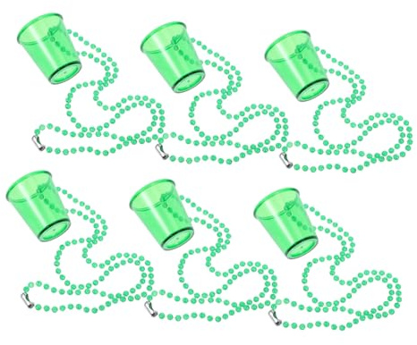 GARVALON Beaded Wine Glass Necklace Set for Party Decorations Unisex Cocktail Decorations Accessory