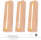Afenau LED Lichter Display Basis, 3 Stück LED Sockel für Acrylglas, LED Holzsockel, Rechteckige Lampensockel Holz, USB LED lichtsockel für 5mm Dicke Acryl Platte Glasblock Harz (Warm)