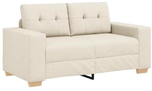 vidaXL Loveseat-Sofa Leinen 160x77x82 cm