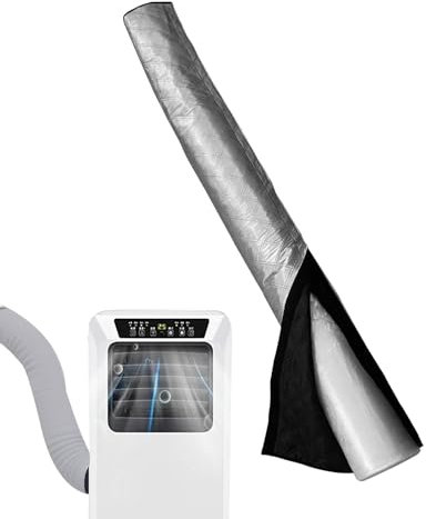 Couvercle De Tuyau De Climatiseur, Protection Pour Tuyau D'isolation, Manchon De Tuyaus AC Isolé Portable, Climatiseur Tuyaux D'échappement Pour De 5 Pouce Pour Tuyaux Climatisation