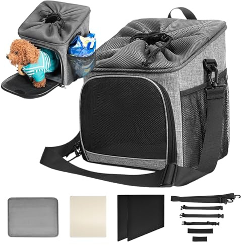 Hunde-Fahrradkorb – atmungsaktiver Hunde-Fahrradkorb – abnehmbare, leichte Tasche, Zubehör für Reisen, Hinterhof, Camping, Lebensmittelgeschäft,