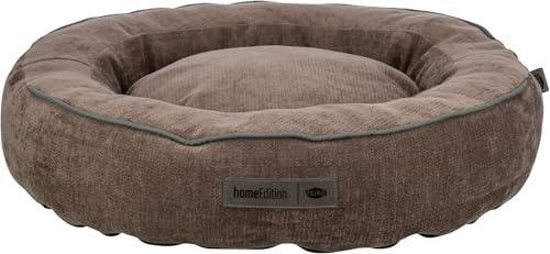 Trixie orthopädisches Hundebett Vital Lennox rund ø 60 cm – braun | Orthopädischer Schaumkern für gelenkempfindliche Hunde – für Hunde, sorgfältig verarbeitet für angenehm weichen Schlafkomfort