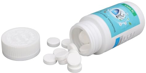 Stylebest 50 Stück Pool-Chlortabletten, Ultrareinigende, Sich Langsam Auflösende Chlortabletten für Schwimmbäder, Whirlpools, Spas, mit Wirkstoffen für Lang Anhaltende Sauberkeit