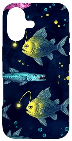 Hülle für iPhone 17 Deep Sea Fish Pattern Ocean Marine Life