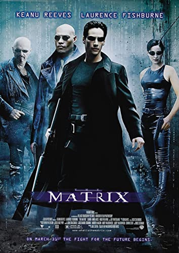 ECGRLNV Leinwandposter 40 * 60cm THE MATRIX Classic 90s Movie Poster Decoration Soggiorno Camera da letto Pittura Senza Cornice