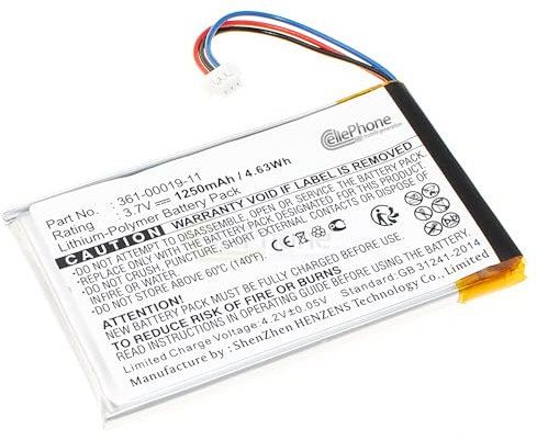 cellePhone Akku Li-Polymer kompatibel mit Garmin Nüvi 700 710 710T 760 760T 765 765T 3590 3590LMT (Ersatz für 361-00019-11)