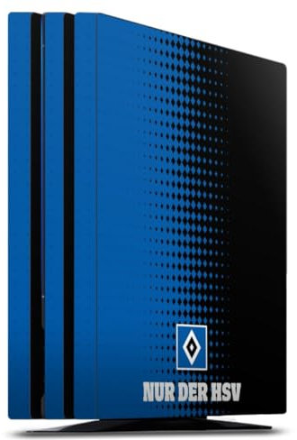 DeinDesign Skin kompatibel mit Sony Playstation 4 Pro Folie Sticker HSV Logo Offizielles Lizenzprodukt