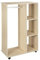 HOMCOM Armoire penderie Armoire de Rangement Mobile Panneaux de Particules Coloris chêne Clair
