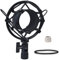 Boseen Soporte universal para micrófono, soporte de clip de micrófono para diámetro de 47 mm a 53 mm, antivibración, ajustable, soporte de choque de alto aislamiento