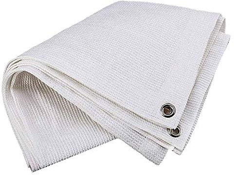 DLLY Bianco Rete Ombreggiante, Frangisole, Usato per Serra, Piante, Prato, Giardino, Cortile, di Windows, attività All'aperto, Traspirante Termoresistente Ombra di Stoffa, Sunblock,3x9m(10 * 30ft)