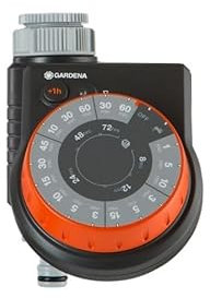 Gardena Programador de Riego Analógico Easy 17 Programas Negro