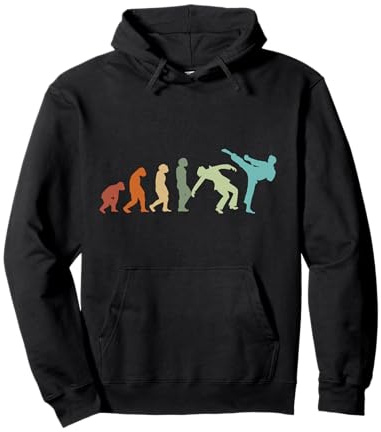 Karate Taekwondo Aikido Ju-Jutsu Kung-Fu Evolution Karate Pullover Hoodie