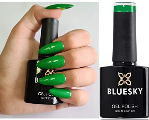 BLUESKY Gel Nail Polish GREEN,63906 Chip Resistant, 10 ml (Requires Drying Under UV LED Lamp) …