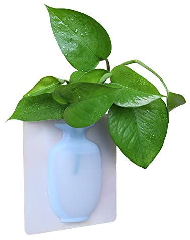 JKIOHO Magische Vase zur Dekoration, magische Silikon-Vase, hängende klebrige Blumen, Vasen, Silikon, flexible Wandhalterung, Vasenaufkleber für Zuhause und Büro