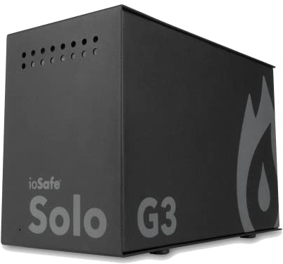 ioSafe Solo G3, 3 TB schwarz, feuerfest/wasserdicht, externer Speicher; USB 3.0, 2 Jahre DRS