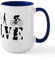 CafePress Cycling Bicycle Biking Large Mug 15 oz (444 ml) Ceramic Coffee Mug