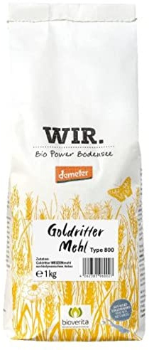 Wir. Bio Power Bodesee Goldritter Weizenmehl - Type 800 DEMETER 1kg