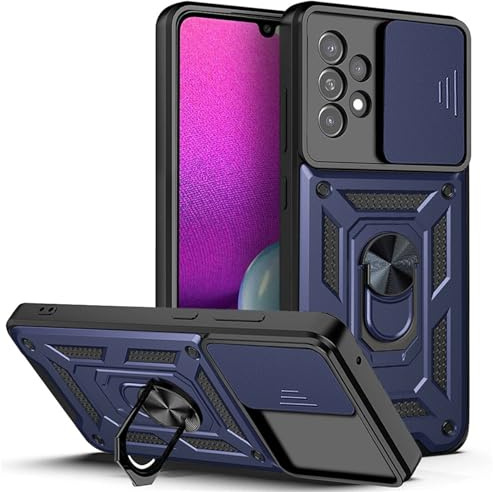 betterfon Handyhülle für Samsung Galaxy A53 5G | Stoßfest & Kratzfest | Mit Kameraschutz, Anti-Fingerabdruck & robustem Panzerschutz-Design | Blau
