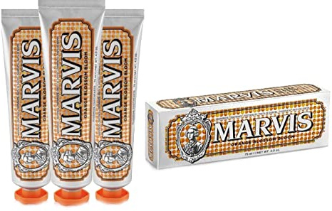 3 x MARVIS Orange Blossom Zahnpasta je 75ml mit Orangenblüten und Minzgeschmack