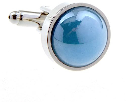 Manschettenknöpfe Mix & Match Herren Und Damenhemden Französische Manschetten Schlichte Emaille Manschetten Kristall Diamantknöpfe Muschel Onyx Manschettenknöpfe Hellblau