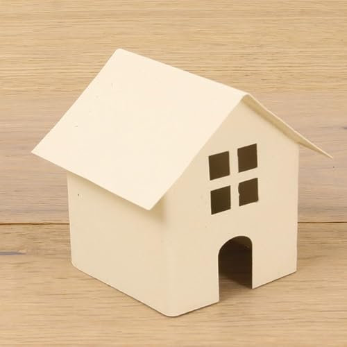 FADEDA Hundehütte Mini, weiß/Höhe:5 cm/handbemalt/detailgetreue Krippen Figuren - Weihnachten Tisch Dekoration Krippe Zubehör