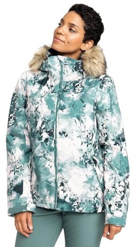 Roxy Women's Jet SKI JK Jacket, SEA Pine Dreamy Picture, XL