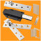 ANTEISI Inset Cabinet Hinges Plus Door Magnets,Hidden Door Hinge,Hidden Door Bookcase Hinges with Magnetic Catch,Hinges for Kitchen Cabinet Doors,Pivot Hinge,Murphy Door Hinge kit, AM27-1