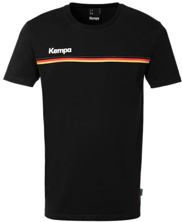 Kempa T-Shirt Team Germandy T-Shirt mit Deutschland-Muster - schwarz
