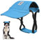 Pawaboo Hunde Baseballmütze, Hundemütze mit elastischen Ohrlöchern, Verstellbar Hundecap Sport Haustier Hut Sonnenschutz für kleine, mittelgroße & große Hunde, Outfits Hundekostüm (Blau, L)