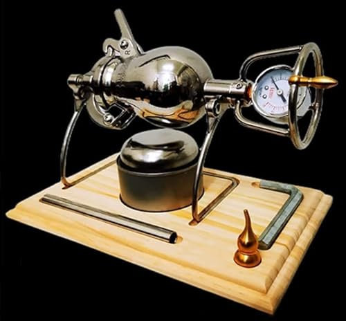 MáQuina Palomitas MaíZ Manual, MáQuina Hacer Palomitas MaíZ con CalefaccióN A Fuego Abierto, MáQuina Hacer Palomitas MaíZ Acero Inoxidable, Olla A PresióN Palomitas MaíZ(260ml)