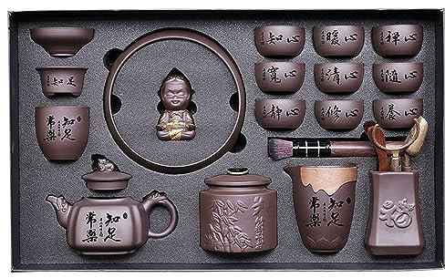 WYQWYQWYQ Juego de té Juego de Tazas de té Juego de té Juego de té Zisha Kungfu, Tetera con Filtro Zisha Chino