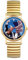 JewelryWe Trump-Attentat Uhr Elastische Armbanduhr: Donald Trump Survived Shot Fist Raised Analog Quarz Armbanduhr Herren Damen Gold Edelstahl Stretchband römische Ziffern Lässige Uhr