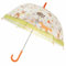 SIDCO Kinderschirm Regenschirm transparent Kinder Waldtiere Schirm lustig klein bunt