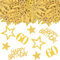 KOBOKO Konfetti 60. Geburtstag Deko, 100 Stück Gold, Tischdeko für Frauen & Männer