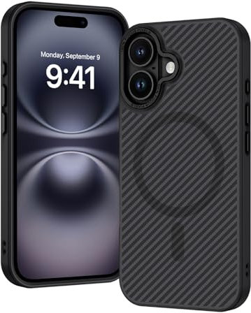 GUAGUA Coque Magnétique pour iPhone 11 Compatible avec Magsafe Protection Antichoc Qualité Militaire Etui Arrière de Texture 3D Anti Rayures 6,7(Noir)