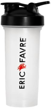 SHAKER FITNESS MUSCULATION - 700 ml - Blanc - Mélanges Protéinés, Smoothies, Boissons Énergétiques - Anti-Fuite - Sans BPA - Format Compact et Léger - Accessoire Sport & Nutrition - Eric Favre