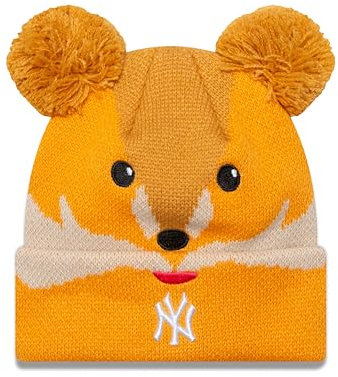 New Era New York Yankees MLB Bommelmütze für Kleinkinder Baseball Fuchs NY Junge Mädchen orange - Toddler