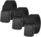 ASFWAGQ 3er Unisex Gürtel Nylon Canvas Belt für Damen und Herren,Verstellbarer Nylon Outdoor Stoff Gürtel,Keine Metallschnalle Schneller Pass durch die Flughafensicherheit (3 Schwarz)