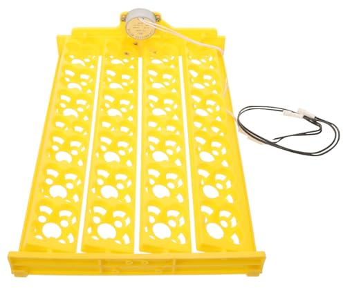 Angoily Bandeja Automática para Incubadora de Pollos de 24 Huevos Plástico Resistente Diseño Giratorio para Incubar Gallina Pato Ganso y Codorniz Accesorio para Incubadora Doméstica