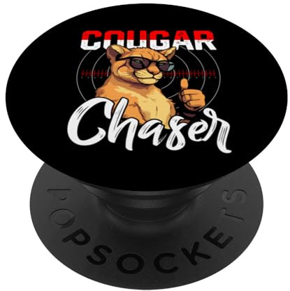 Cougar Chaser Shirt Lustige Cougars PopSockets Klebender PopGrip