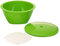 Börner Saladier Multimaker avec Couvercle (Vert) • Saladier avec Couvercle et Tamis • Compatible Micro-ondes et Congélateur • Ensemble de Saladier • Saladier Garde-Frais avec Couvercle