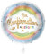 1 Folienballon Konfirmation Regenbogen bunt 43 cm ungefüllt Ballongas geeignet