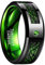 Vakki 8mm Keltischer Drachen Ring mit Zirkon und Kohlefaser Schwarz Grün Wolframcarbid Ring für Herren Jubiläumsring Größe 63.4(20.2)