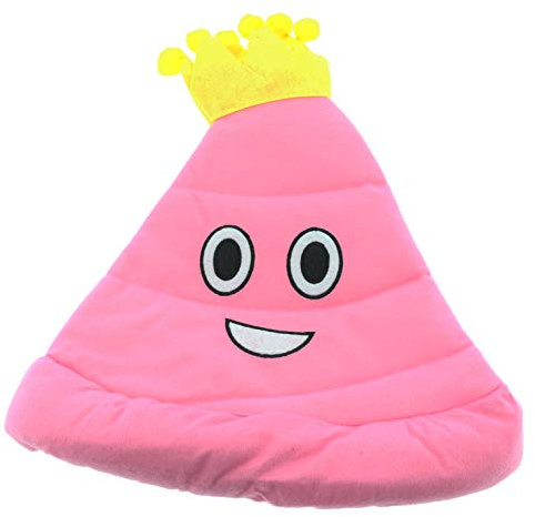 Hebgen Trading Plüsch Hut Poo Emoji 38cm Pink Zylinder Plüschhut Kackhaufen Karneval Party