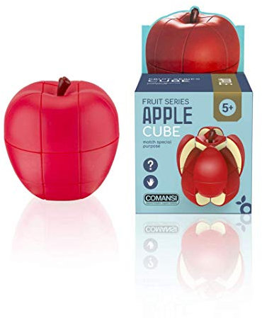 Comansi Apple Cube-Cubo Mágico de Velocidad. Juego Educativo para desarrollar la Inteligencia y la destreza, Multicolor, 7 x 7 x 8 cm (1)