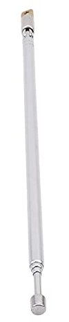 EMFGJ Radio Antenne Tragbare Teleskopantenne TV Radio Antenne Metall Innenantenne für Radio, HiFi, Mini