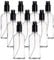 YIZHAO Transparente Bote Spray Pulverizador Cristal 100ml, Pulverizador Cristal Pequeño con Fina Niebla, para Aceite Esencial, Aromaterapia, Perfume,Limpieza, Viaje, Agua,Farmacia, Laboratorio – 9Pcs