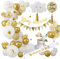 Babyparty Deko Mädchen Junge, Oh Baby Neutral Gold Shower Dekorationen Mit Mummy to Be Schärpe, Banner, Cake Topper Balloons, Gender Reveal
