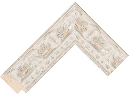 Customisable Bezel for the Samsung Frame TV (White Ornate, 43 inch)
